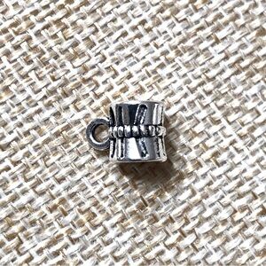 🔴 5 for $10 ONE Vintage Style Silver Tone Mug Pendant